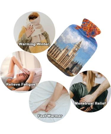 Buy Naanle Maple Big Ben 2L Transparent Hot Water Bottle - Large Heat & Cold Therapy for Pain Relief | Ideal for Bed & Hand/Foot Comfort - Buy Online on GoSupps.com