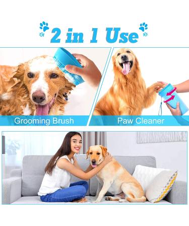 ALLYGOODS Dog Paw Cleaner Cup for Medium/Large/Xlarge Dogs - Pet Foot Washing Cup for Large Blue - Buy Online on GoSupps.com