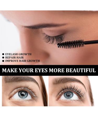 Castor Oil For Hair Growth Eyelashes Cold Pressed Pure Castor Oil For Eyelashes Eyebrow Hair Growth Nails And Skin With Eyebrow Brushes 10Ml - Buy Online on GoSupps.com