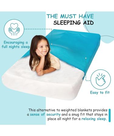 Sensory Compression Bed Sheet for Kids with Autism & Anxiety - Sentire-Sensory UK - Single Blue - Buy Online on GoSupps.com