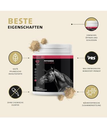 Peticare Vital Senior Powder Blend for Horses | Stimulates Vitality & Mobility in Seniors | Vegetable Ingredients with L-Leucine MSM | For Senior Horses & Aged Ponies | petHorse Health 4603 - Buy Online on GoSupps.com