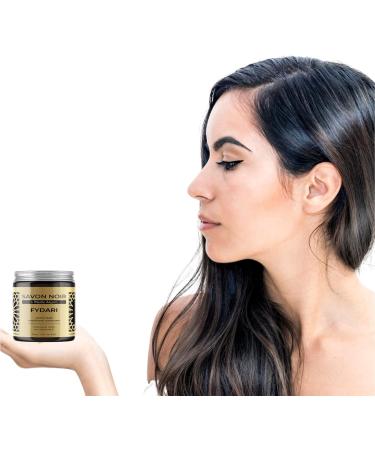 Fydari Moroccan Black Soap (Beldi Soap - Argan Oil) - Natural Olive Based Moisturizing Soap Body Scrub Pure and Natural Cleanser for Traditional Hammam Treatment - 200gr. - Buy Online on GoSupps.com