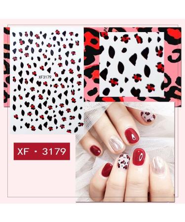 Nail Art Lines Stripe Rose Flowers Waved Shining Decals Transfer Stickers 3D Nail Sticker Nail Art Decoration(16) Style16 - Buy Online on GoSupps.com