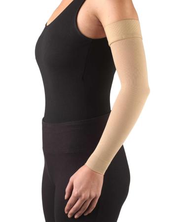 Truform Lymphedema Compression Arm Sleeve 20-30 mmHg | Post Mastectomy Support | Beige | Medium Size - Buy Online on GoSupps.com