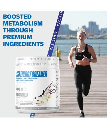 Performix SST Energy Coffee Creamer French Vanilla - Boost Energy, Focus, and Metabolism - MCT Oil and Caffeine Infused - Sustained Energy with No Crash - Buy Online on GoSupps.com