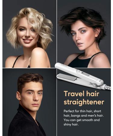 Stylocks Mini Hair Straightener for Short Hair Travel-Friendly 190 C Compact Design White - Buy Online on GoSupps.com