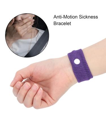Travel Motion Sickness Wristband - Purple Nausea Relief for Convenient Travel - Buy Online on GoSupps.com
