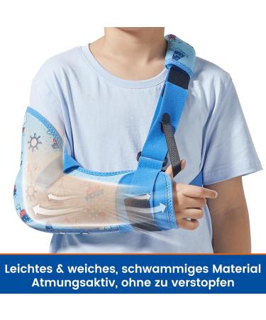 Willcom Arm Loop for Kids - Breathable Shoulder Support for Broken Arm Elbow and Wrist Injury Recovery (XS Left) - Buy Online on GoSupps.com