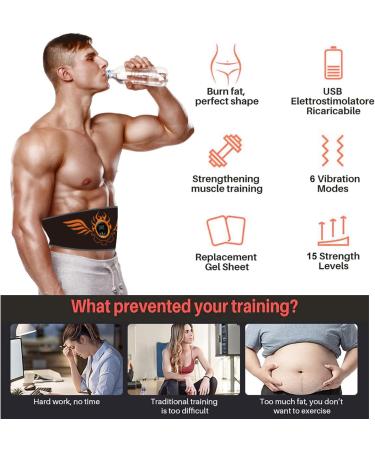 LEMEG EMS Training Device | Effective Belly Trainer & Abdominal Muscle Toner | 8 Modes & 19 Intensities for Ultimate Home Fitness - Buy Online on GoSupps.com