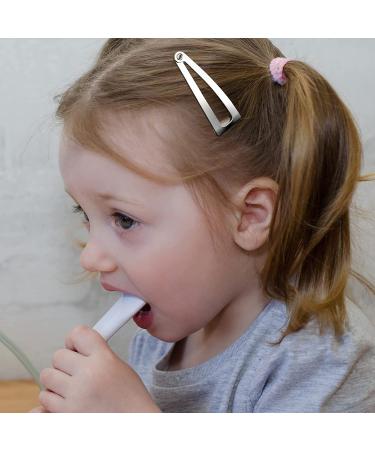 24 Silver Double Grip Hair Clips - Metal Snap Hair Barrettes | Salon Supplies - Buy Online on GoSupps.com