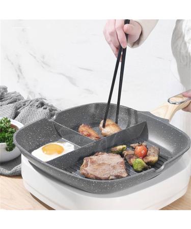 TELoni Pancake Pan Multi-Purpose Durable Nonstick Frying Pan 3-in-1 Steak Breakfast Skillets Omelet Saucepan Cooking Pot Kitchen Cookware Utensils (Color : B) - Buy Online on GoSupps.com
