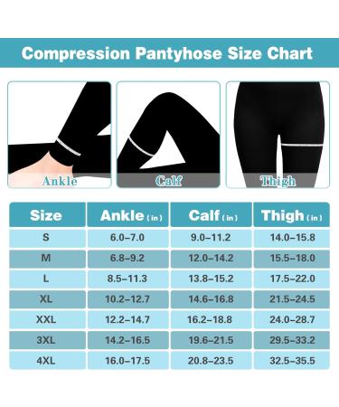 Buy KTINNEAD 20-30 mmHg Compression Pantyhose - Footless Medical Stockings for Women | Opaque Tights for Swelling Varicose Veins Edema - Perfect for Pregnancy & Professionals - Buy Online on GoSupps.com