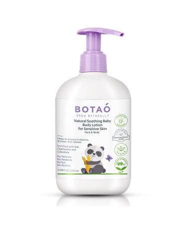 BOTAO Baby Natural Soothing Baby Body Lotion for Sensitive Skin Enriched with Oat Chamomile & Calendula 99% Natural Ingredients for Face & Body Vegan