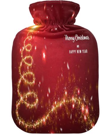 Buy KCLDECI 2L Hot Water Bottle with Christmas Tree Cover - Ideal for Pain Relief & Cold Therapy | Perfect Foot Warmer & Cramps Relief - International Shipping Available - Buy Online on GoSupps.com