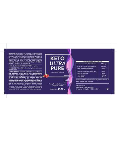 Keto Ultra Pure Energy Booster - Helps with Weight Loss - 100% Natural Ingredients - Buy Online on GoSupps.com