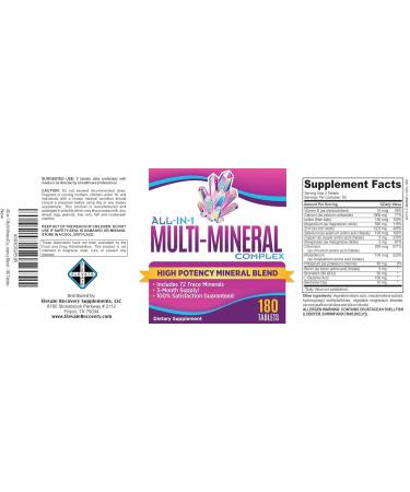 3-Month Iron-Free Multimineral Supplement | 180 Tablets | High Potency All-in-1 Mineral Complex for Optimal Health - Buy Online on GoSupps.com