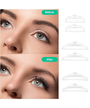 30 Pieces Silicone Eyelash Lift Pads - Curling Wave Tool 3 Sizes for Perfect Lash Lift | Transparent Eyelash Winder - Buy Online on GoSupps.com