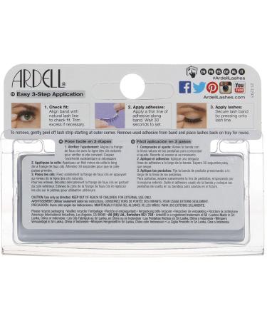 Ardell Glamour Fashion Lashes Black 105 - Pack of 3 - Buy Online on GoSupps.com