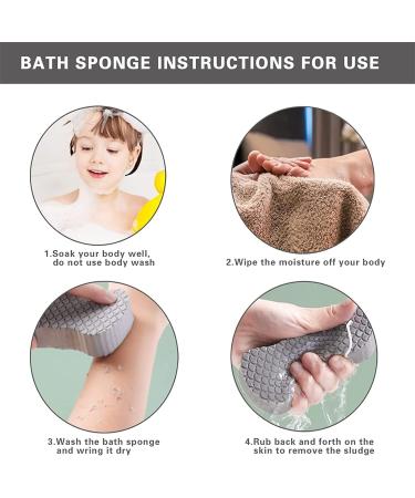 Fitmedify Skin Sponge Superpeeler - Exfoliating Dead Skin Remover for Adults & Kids (4pcs) - Buy Online on GoSupps.com
