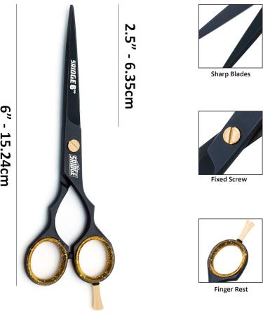 Professional Hairdressing Barber Scissors - Sharp Stainless Steel Hair Cutting Shears for Salon - Buy Online on GoSupps.com