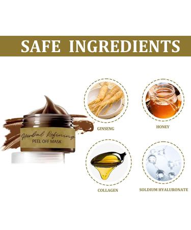 SOORIYAN Herbal Refining Peel Off Mask - Pro-Herbal Facial Treatment (2PCS) - Buy Online on GoSupps.com