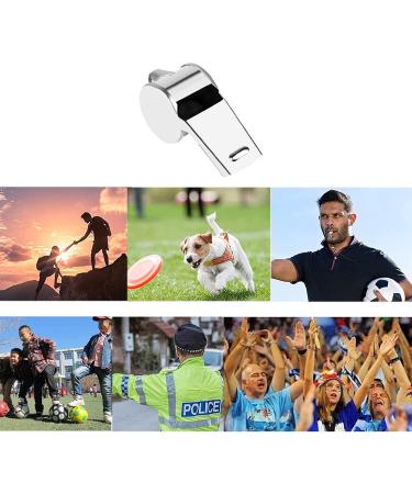 Jaimela 3 Pack Stainless Steel Whistles with Lanyard - Ideal for Coaches Referees & Officials | International Shipping Available - Buy Online on GoSupps.com