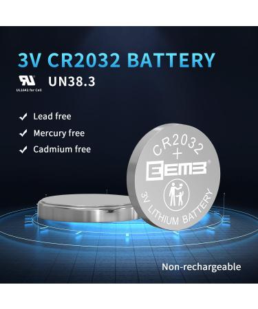 EEMB 5PACK CR2032 Batteries - High Performance 3V Coin Cell Batteries for Watches & Electronics | International Shipping - Buy Online on GoSupps.com