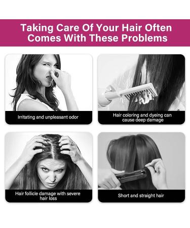 Silk & Gloss Protein Hair Straightening Cream - No-Frizz Formula for All Hair Types | Curly Hair 2023 Upgrade - Buy Online on GoSupps.com