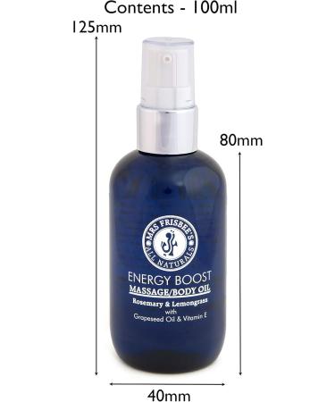 Energising Massage Oil - Rosemary & Lemongrass | 100ml | Premium International Shipping - Buy Online on GoSupps.com