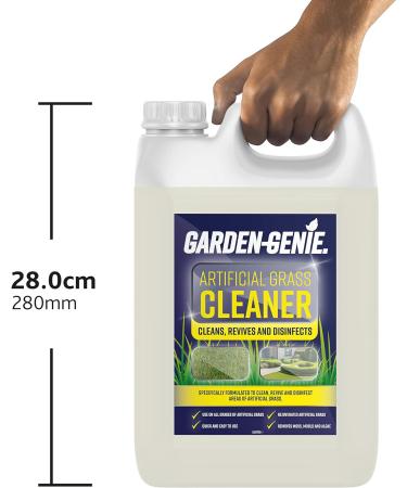 Garden Genie Artificial Grass Cleaner and Disinfectant | 3 in 1 Formula Cleans Revives & Disinfects Astro Turf | Pet Friendly Cruelty Free Deodoriser-5 Litre Clear (FAM0651) - Buy Online on GoSupps.com