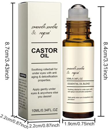 Rouleau d'huile de ricin encens huile de ricin dissolvant anti- ge articles apaisants pour soulager l'anxi t soins personnels pour femme 10 ml - Buy Online on GoSupps.com