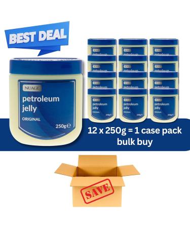 Nuage Petroleum Jelly 250g Multipurpose Moisturizer for Skin and Lips (Pack of 12 1.0 count) 750 g (Pack of 4) 3000.0 - Buy Online on GoSupps.com
