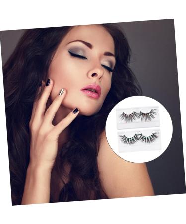 Holibanna False Eyelash 2 Pairs es Fluffy Volume Lashes Long Fluffy Fake Eye Lashes Faux Lashes Artificial Eyelashes Makeup Lashes Chemical Fiber 3d European and American Supplies - Buy Online on GoSupps.com