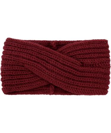 DRESHOW 6 Pieces Women Warm Knitted Headband Winter Ear Warmer Crochet Head Wraps Thick Cable Headband - Buy Online on GoSupps.com