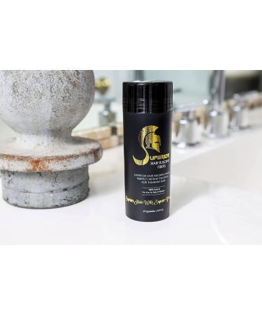 Natural Keratin Hair Fibers for Thinning Hair - Dark Brown 27.5g - Hair Loss Concealer for Men & Women - Buy Online on GoSupps.com