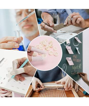 BEYEQCEZ Latex finger rings premium in size M 100 pieces disposable finger protection natural latex powderfree moisturerepellent fingers antistatic finger protection latex for cosmetics medicine - Buy Online on GoSupps.com