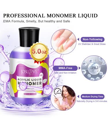 Acrylic Nail Kit Set with 9 Colors - Nail Extension Starter Kit (AcrylicPowder-S03) - Buy Online on GoSupps.com