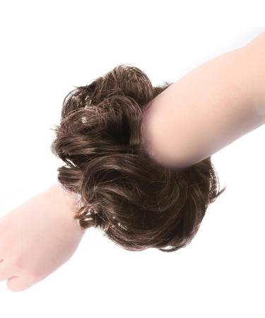Vlasy Messy Bun Hair Piece Curly Wavy Scrunchie Extension - 60g 8# Synthetic Chignon Accessory Updo for Women and Girls - Buy Online on GoSupps.com