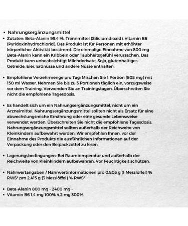 6PAK Nutrition Beta Alanine - Pre-Workout Conditioner for Endurance & Performance - 200g Tasteless Amino Acids - International Shipping Available - Buy Online on GoSupps.com