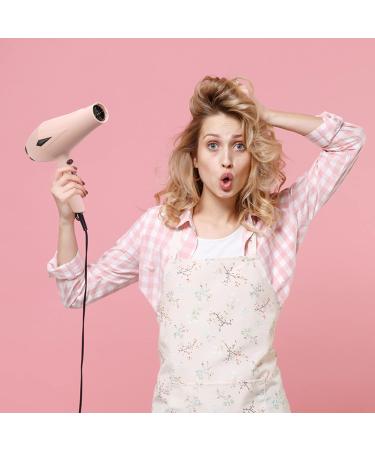 Hair Dryer with Diffuser & Brush Comb Attachments - Professional AC Motor for Curly & Thick Hair | Best Pink Blow Dryer for Salon Use - Buy Online on GoSupps.com