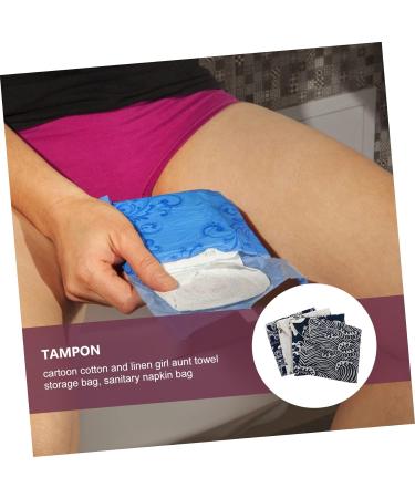 8-Piece Women's Napkin Cloth with Elephant Organizers - Travel Gift Menstrual Pouch, Assorted Colors - Pack of 1 - Buy Online on GoSupps.com