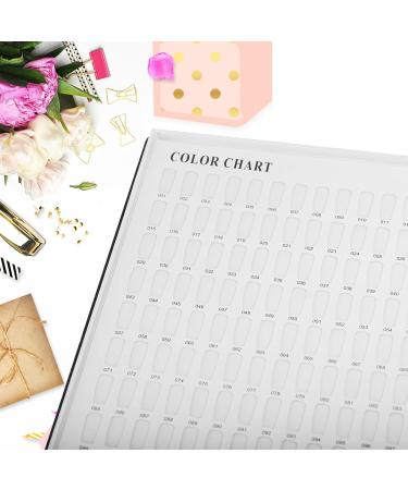 Professional 308 Nail Colors Chart & Black Display Book | Nail Gel Polish Swatches & Practice Card for Salons - International Shipping Available - Buy Online on GoSupps.com
