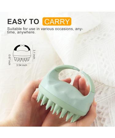 Aimike Scalp Massage Brush - Eco-Friendly Silicone Shampoo Brush for Hair Growth & Dandruff Relief | Green Scalp Massager for All Hair Types - Buy Online on GoSupps.com