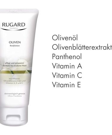 RUGARD Olive Body Lotion - Long-Lasting Moisture with Olive Oil & Leaf Extract | 200ml International Shipping Available - Buy Online on GoSupps.com