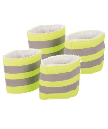 NETPROSHOP Set of 4 - Reflective band with faux fur Length including Velcro fastener 45cm 4 PCS