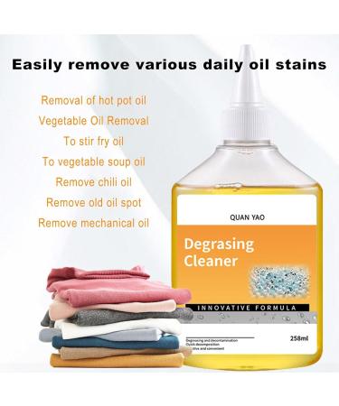 Clothing Degreaser & Laundry Stain Remover - Natural Fabric Cleaner for Grease Oil & Dirt | Multipurpose Stain Cleaner for Clothes Carpets & Car Interiors - Buy Online on GoSupps.com