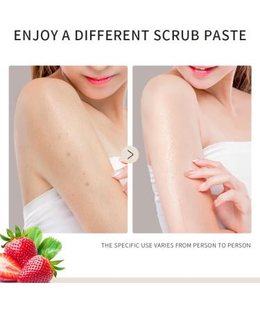 Body Scrub Exfoliator - Strawberry Body Exfoliator - Gentle Clean Face & Body Scrub - Bright Skin Exfoliating Body Scrub - Body Exfoliator Scrub Moisturize Ice Cream Texture Strawberry Flavor 220g - Buy Online on GoSupps.com