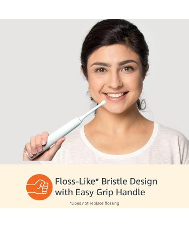 Amazon Basics Flossing Replacement Brush Heads 3 Count - White, Fits Most Oral-B Electric Toothbrushes - Buy Online on GoSupps.com