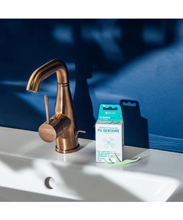 Buy Dental Floss with Vegetable Plastic Handle - 30 Pieces for Effective Cleaning & Dental Care | Integrated Toothpick | Eco-Friendly - Buy Online on GoSupps.com