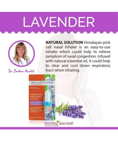 Natural Solution Pink Salt Nasal Inhaler with Relaxing Lavender Essential Oils Remedy for Sinus Relief Allergies Headaches Cold Flu and Congestion - Pack of 2 Lavender Nasal Inhaler - Buy Online on GoSupps.com